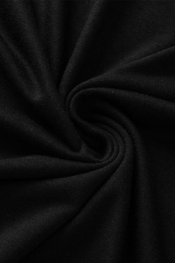 Black Contrast Stitch Round Neck Tank Top