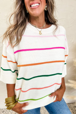 striped knit tops vendor