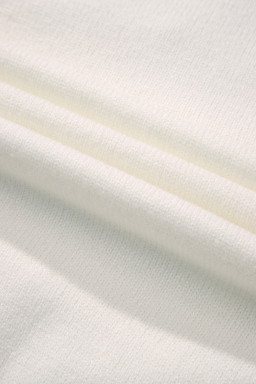 White Holly Jolly Colorblock Trim Drop Shoulder Plus Size Sweater