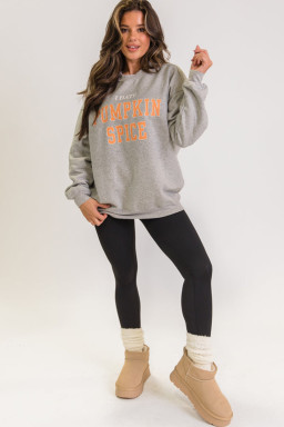 Gray I HATE PUMPKIN SPICE Round Neck Sweatshirt