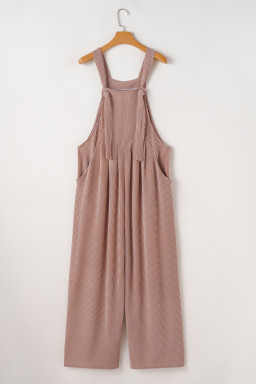 Dune Corded Solid Adjustable Straps Wide Leg Loose Jumpsuit