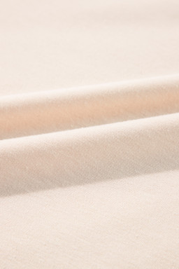 Parchment Plus Size Plaid Waffle Patchwork Henley Top