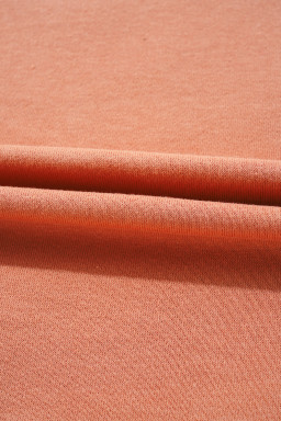 Grapefruit Orange Flower Exposed Seam Patchwork Loose Top