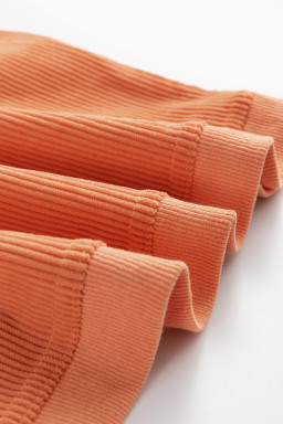 Orange Crinkle Rib Whatever Spices Your Pumpkin Graphic Sweatshirt