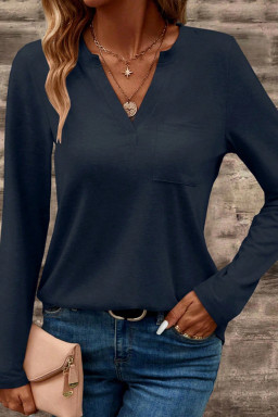 Dirty blue Long Sleeve Tops
