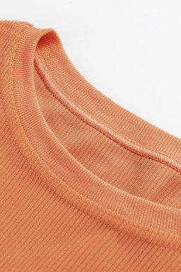 Orange Crinkle Rib Whatever Spices Your Pumpkin Graphic Sweatshirt