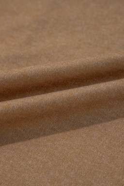 Khaki Striped Checkered Patchwork Ribbed Plus Size Top