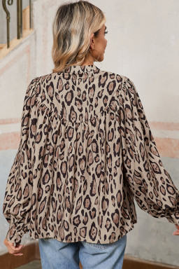 leopard loose blouses in bulk