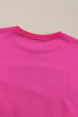 Rose Red Holly Jolly Babe Christmas Oversized Sweatshirt