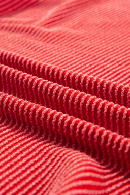 Racing Red Corded MERRY Long Sleeve Top and Shorts Pajama Set