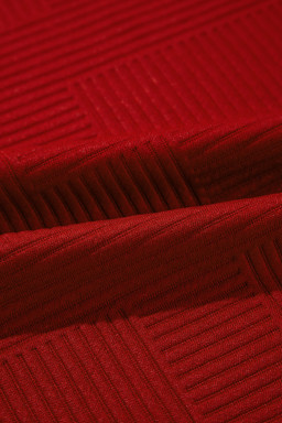 Red Dahlia Textured Loose Slouchy Long Sleeve Top and Pants Set