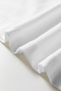 White Heat-transfer Printed THANKFUL Letter Graphic T Shirt