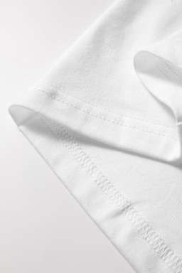 White Christmas Tree Bowknot Print Graphic T Shirt