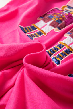 Rose Red Nutcracker Graphic Christmas Holiday T Shirt