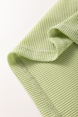 Mint Green Striped Patchwork Half Sleeve T Shirt