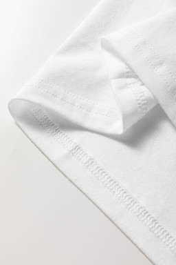 White Heat-transfer Printed THANKFUL Letter Graphic T Shirt