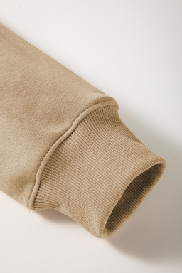 Khaki Thick Thighs & Pumpkin Pies Drop Shoulder Graphic Sweatshirt