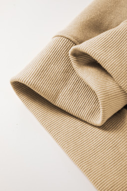 Khaki Thick Thighs & Pumpkin Pies Drop Shoulder Graphic Sweatshirt