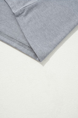 Gray Easter Egg HAPPY Chenille Letter Graphic T Shirt