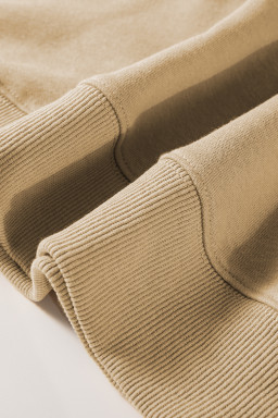 Khaki Thick Thighs & Pumpkin Pies Drop Shoulder Graphic Sweatshirt