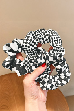 checkered hair scrunchies vendor
