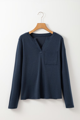 Dirty blue Long Sleeve Tops