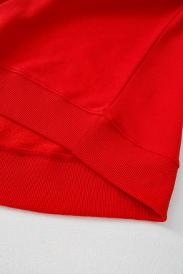 Red HOLLY JOLLY Dotty Letter Graphic Christmas Sweatshirt