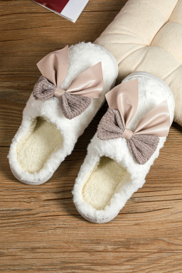 plush winter slippers