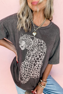 leopard casual t shirts