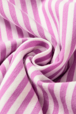 Phalaenopsis Striped Patchwork Loose Mini Dress