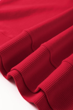 Red SANTA BABY Embroidered Crewneck Christmas Sweatshirt