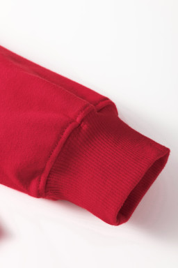 Red SANTA BABY Embroidered Crewneck Christmas Sweatshirt