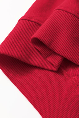 Red SANTA BABY Embroidered Crewneck Christmas Sweatshirt