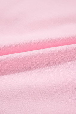 Pink Holly Jelly Round Neck Casual Pullover Sweatshirt