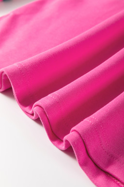 Sachet Pink Leopard Floral Patchwork Drop Shoulder Pullover Top