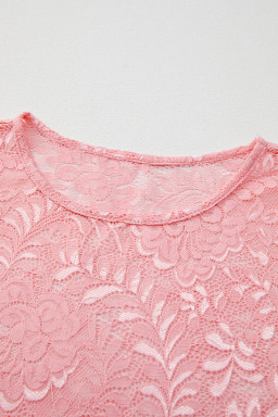 Blossom Floral Lace Sheer Long Sleeve Top