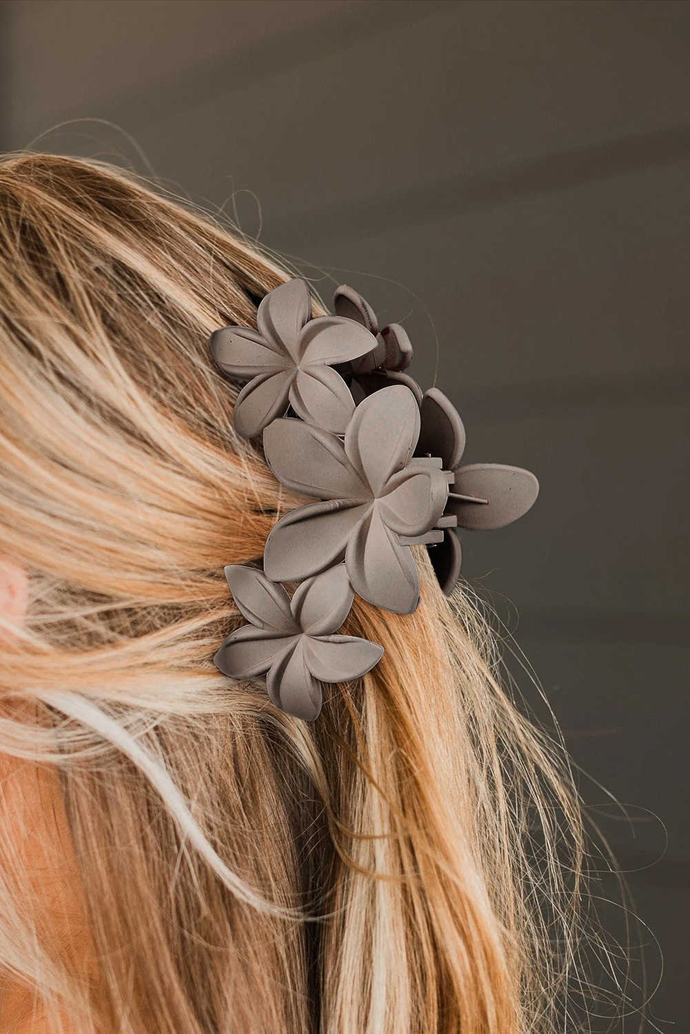 Arpa de pèl de resina de plàstic de flors 3D de pergamí