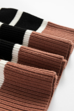 Black Stripe Color Block Short Sleeve Quarter Zip Mini Dress