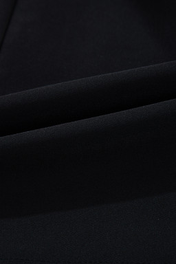 Black Bow Front High Waist Sleeveless Mini Dress