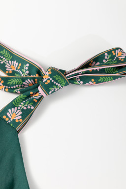 Blackish Green Boho Floral Print Sleeveless Dress