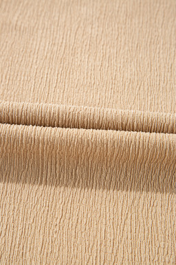 Smoke Gray Ruffle Textured Sleeveless Top