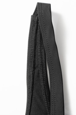 Black Side Tied Waist Square Neck Adjustable Straps A Line One Piece Swim Dress