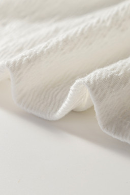 White Crinkled Ruffled Straps Peplum Babydoll Sleeveless Top