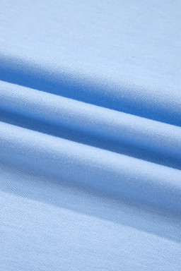 Beau Blue Colorful Striped Casual Tee