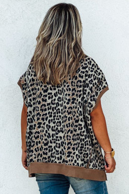 leopard plus size tops bulk