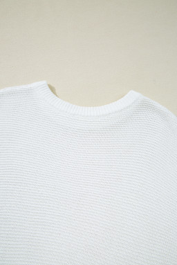 Jet Stream Solid Color Side Slits Sweater Tee
