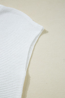 Jet Stream Solid Color Side Slits Sweater Tee