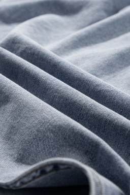 Beau Blue Flap Pocket Curved Hem Sleeveless Denim Jacket