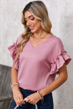 v neck blouses supplier