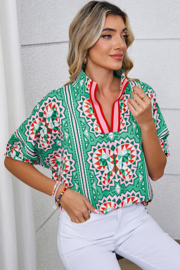 bulk color block trim blouses